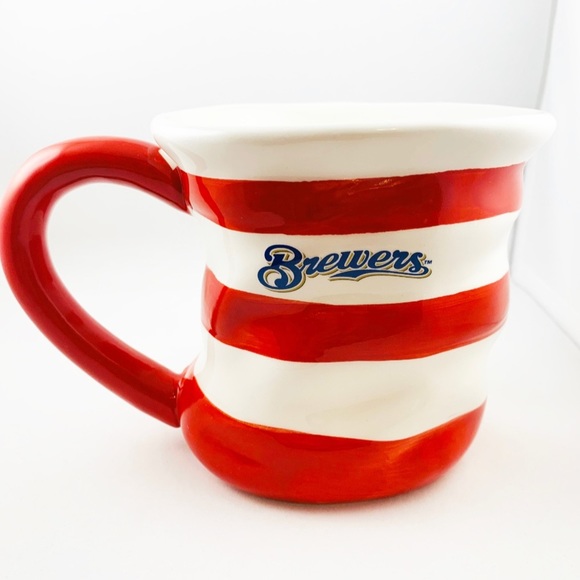 MLB MILWAUKEE BREWERS 20oz MUG NWT - Picture 2 of 5